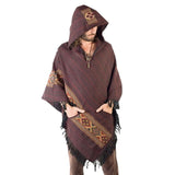 Laamei 2020 New European and American T Shirt Bohemian Loose Short-Sleeved Printed National Style Hooded T-shirt Men Clothes