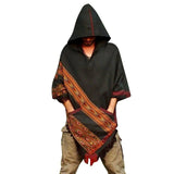 Laamei 2020 New European and American T Shirt Bohemian Loose Short-Sleeved Printed National Style Hooded T-shirt Men Clothes