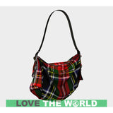 STEWART BLACK TARTAN ORIGAMI TOTE H5