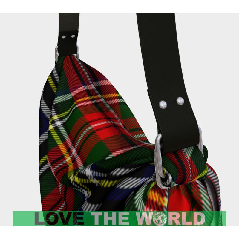 STEWART BLACK TARTAN ORIGAMI TOTE H5