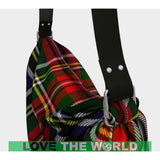 STEWART BLACK TARTAN ORIGAMI TOTE H5