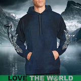 Viking Dragon All Over Print Hoodie - Bn04