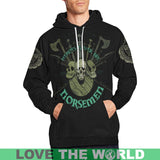 Viking Norsemen And Raven Hoodie Th7